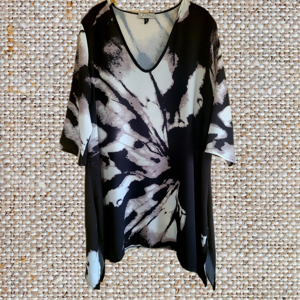 J. Valdi Summer Shift Dress Kaftan Coverup Size Medium